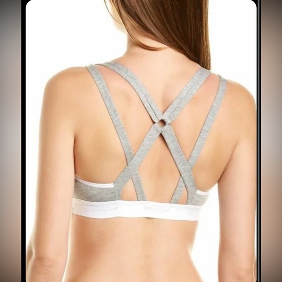 NWT Honeydew Heather Gray Size Large Charlie Strappy Racerback Soft Bralette - Picture 2 of 5
